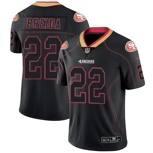 San Francisco 49ers Limited Lights Out Black Men Matt Breida NFL Jersey 22 Rush